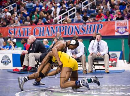 Thumbnail 2 in NCHSAA State 3A Boys Wrestling Championships (Finals) photogallery.