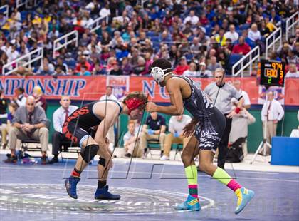 Thumbnail 2 in NCHSAA State 3A Boys Wrestling Championships (Finals) photogallery.