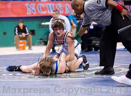 Thumbnail 2 in NCHSAA State 3A Boys Wrestling Championships (Finals) photogallery.