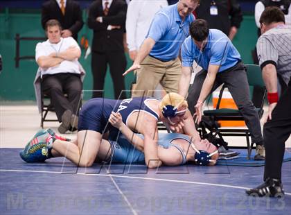 Thumbnail 3 in NCHSAA State 3A Boys Wrestling Championships (Finals) photogallery.