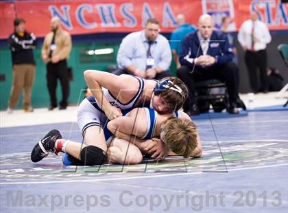 Thumbnail 2 in NCHSAA State 3A Boys Wrestling Championships (Finals) photogallery.
