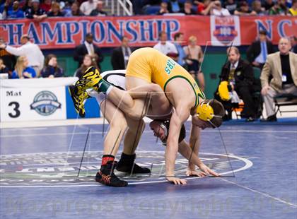 Thumbnail 2 in NCHSAA State 3A Boys Wrestling Championships (Finals) photogallery.