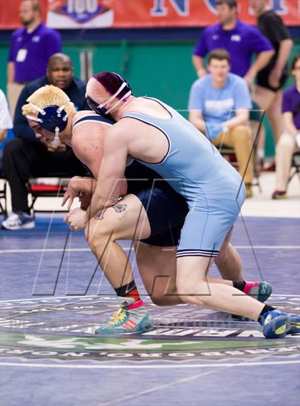 Thumbnail 2 in NCHSAA State 3A Boys Wrestling Championships (Finals) photogallery.