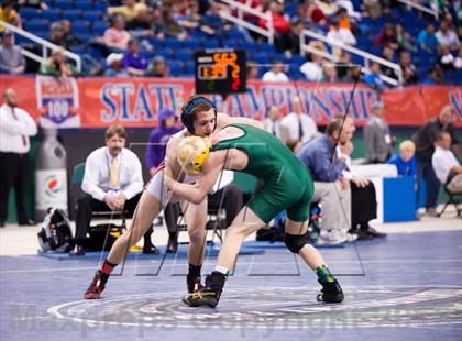 Thumbnail 2 in NCHSAA State 3A Boys Wrestling Championships (Finals) photogallery.