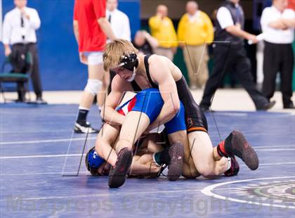 Thumbnail 3 in NCHSAA State 3A Boys Wrestling Championships (Finals) photogallery.