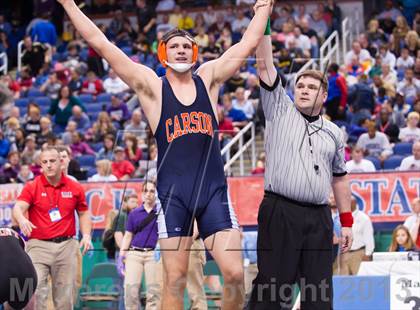 Thumbnail 1 in NCHSAA State 3A Boys Wrestling Championships (Finals) photogallery.