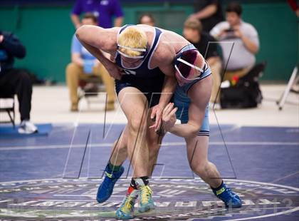Thumbnail 2 in NCHSAA State 3A Boys Wrestling Championships (Finals) photogallery.