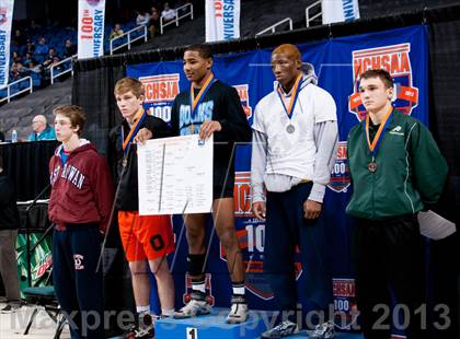 Thumbnail 2 in NCHSAA State 3A Boys Wrestling Championships (Finals) photogallery.