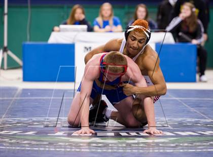 Thumbnail 3 in NCHSAA State 3A Boys Wrestling Championships (Finals) photogallery.