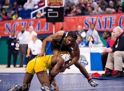 Thumbnail 2 in NCHSAA State 3A Boys Wrestling Championships (Finals) photogallery.