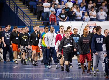 Thumbnail 2 in NCHSAA State 3A Boys Wrestling Championships (Finals) photogallery.
