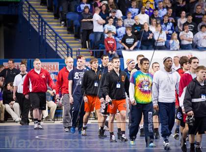 Thumbnail 1 in NCHSAA State 3A Boys Wrestling Championships (Finals) photogallery.
