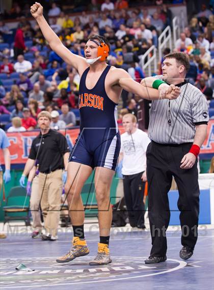 Thumbnail 3 in NCHSAA State 3A Boys Wrestling Championships (Finals) photogallery.