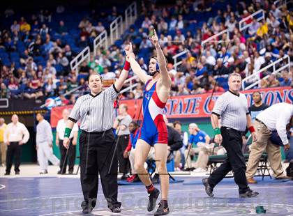 Thumbnail 2 in NCHSAA State 3A Boys Wrestling Championships (Finals) photogallery.