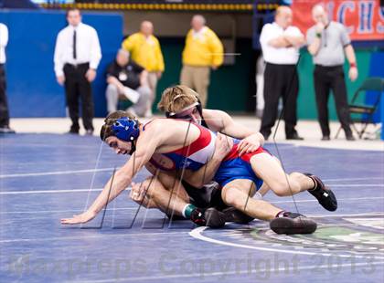 Thumbnail 2 in NCHSAA State 3A Boys Wrestling Championships (Finals) photogallery.