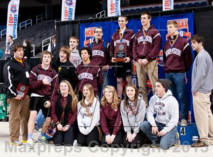 Thumbnail 2 in NCHSAA State 3A Boys Wrestling Championships (Finals) photogallery.