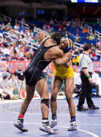 Thumbnail 2 in NCHSAA State 3A Boys Wrestling Championships (Finals) photogallery.