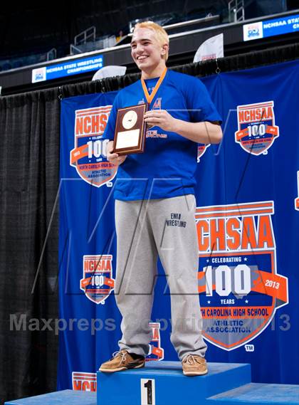Thumbnail 3 in NCHSAA State 3A Boys Wrestling Championships (Finals) photogallery.