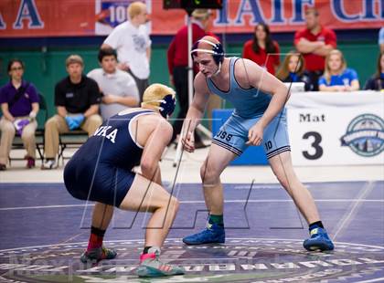Thumbnail 2 in NCHSAA State 3A Boys Wrestling Championships (Finals) photogallery.