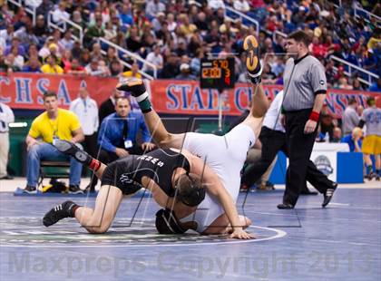 Thumbnail 2 in NCHSAA State 3A Boys Wrestling Championships (Finals) photogallery.