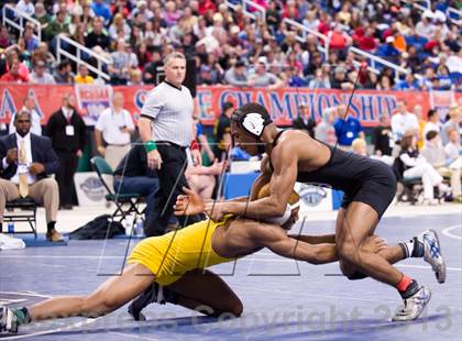 Thumbnail 2 in NCHSAA State 3A Boys Wrestling Championships (Finals) photogallery.