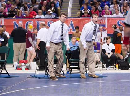 Thumbnail 1 in NCHSAA State 3A Boys Wrestling Championships (Finals) photogallery.