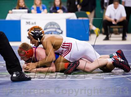 Thumbnail 2 in NCHSAA State 3A Boys Wrestling Championships (Finals) photogallery.