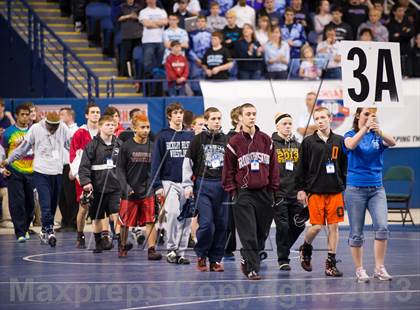 Thumbnail 3 in NCHSAA State 3A Boys Wrestling Championships (Finals) photogallery.