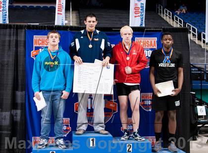 Thumbnail 2 in NCHSAA State 3A Boys Wrestling Championships (Finals) photogallery.
