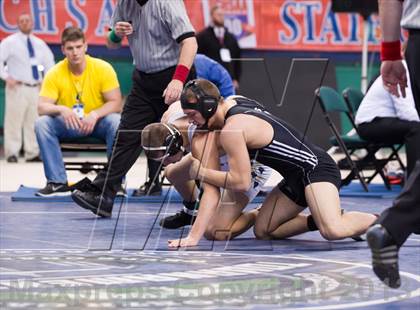 Thumbnail 2 in NCHSAA State 3A Boys Wrestling Championships (Finals) photogallery.