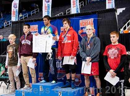 Thumbnail 3 in NCHSAA State 3A Boys Wrestling Championships (Finals) photogallery.