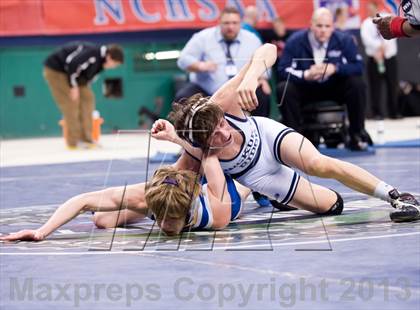 Thumbnail 1 in NCHSAA State 3A Boys Wrestling Championships (Finals) photogallery.