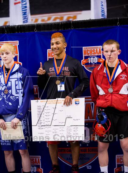 Thumbnail 3 in NCHSAA State 3A Boys Wrestling Championships (Finals) photogallery.