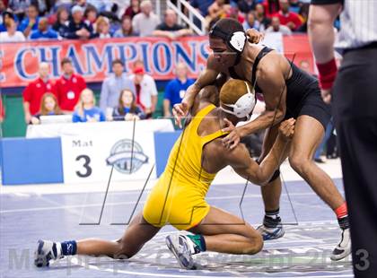 Thumbnail 3 in NCHSAA State 3A Boys Wrestling Championships (Finals) photogallery.