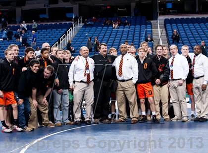 Thumbnail 2 in NCHSAA State 3A Boys Wrestling Championships (Finals) photogallery.