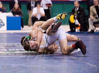 Thumbnail 2 in NCHSAA State 3A Boys Wrestling Championships (Finals) photogallery.