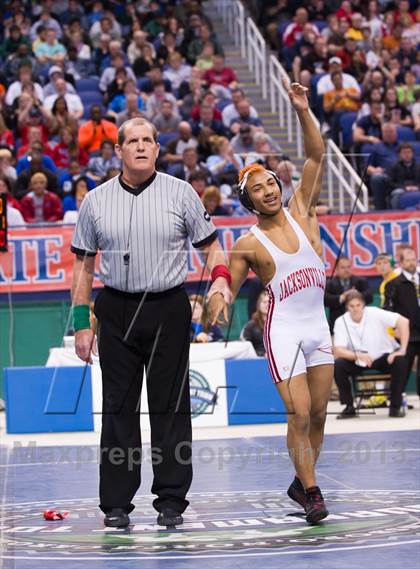 Thumbnail 3 in NCHSAA State 3A Boys Wrestling Championships (Finals) photogallery.