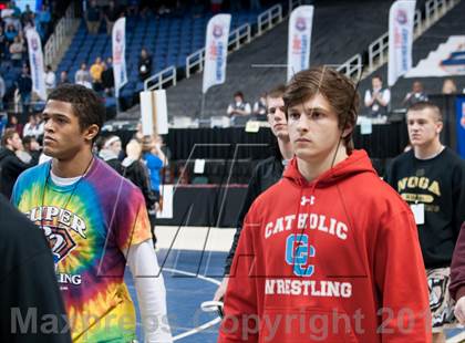 Thumbnail 2 in NCHSAA State 3A Boys Wrestling Championships (Finals) photogallery.