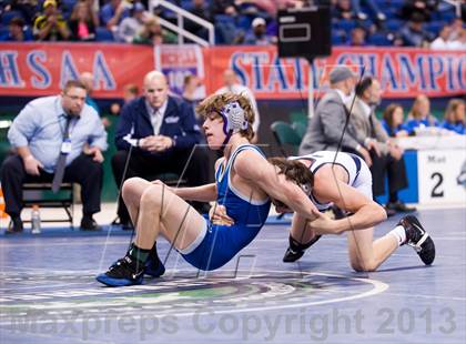 Thumbnail 2 in NCHSAA State 3A Boys Wrestling Championships (Finals) photogallery.