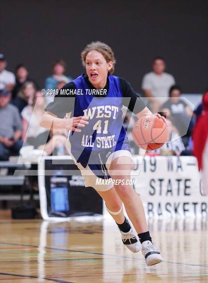 Thumbnail 1 in Washington/North Idaho 2019 All-Stars  East 2A/3A vs. West 2A/3A (Lib. Lk. Wash) photogallery.