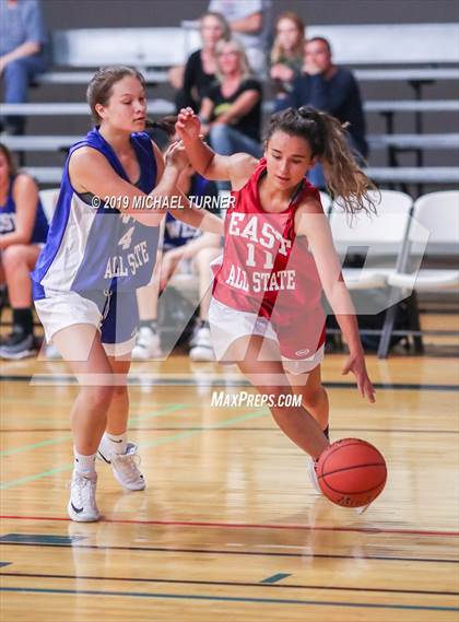 Thumbnail 1 in Washington/North Idaho 2019 All-Stars  East 2A/3A vs. West 2A/3A (Lib. Lk. Wash) photogallery.
