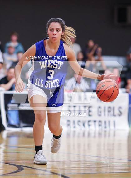 Thumbnail 2 in Washington/North Idaho 2019 All-Stars  East 2A/3A vs. West 2A/3A (Lib. Lk. Wash) photogallery.