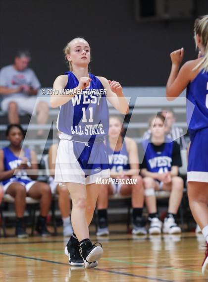 Thumbnail 2 in Washington/North Idaho 2019 All-Stars  East 2A/3A vs. West 2A/3A (Lib. Lk. Wash) photogallery.