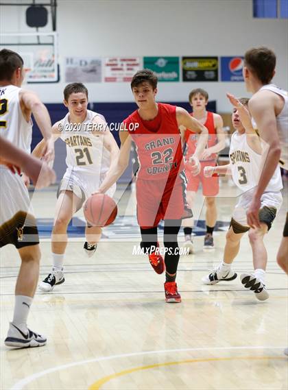 Thumbnail 1 in Grand County vs. Emery (UHSAA 3A 2nd Round Playoff) photogallery.