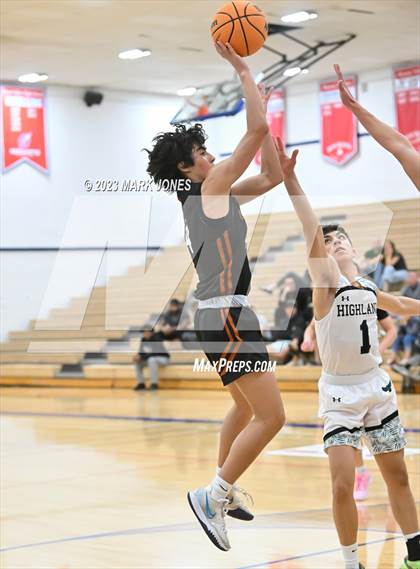 Thumbnail 1 in Highland vs. Campo Verde (Moon Valley Beyond Basketball Thanksgiving Tournament) photogallery.