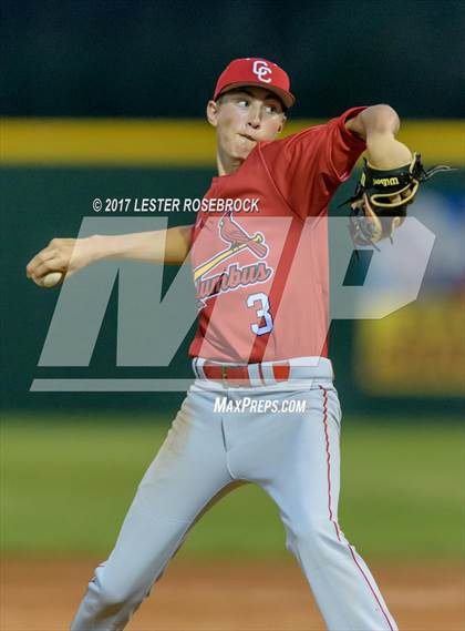 Thumbnail 1 in Columbus vs. Navarro (La Grange Baseball Tournament) photogallery.
