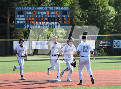Thumbnail 3 in North Medford vs Jesuit (OSAA 6A Semifinal) photogallery.