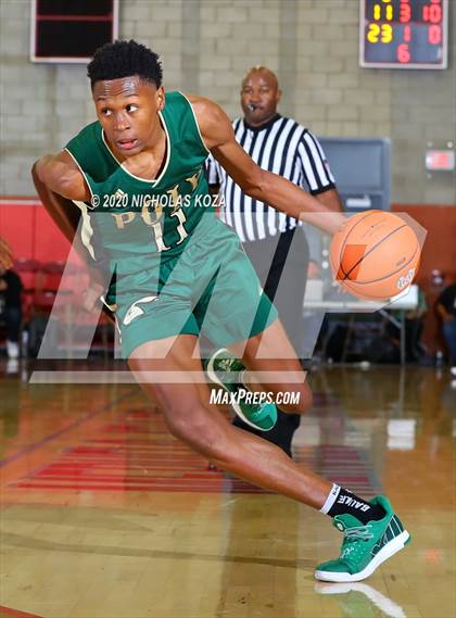 Thumbnail 1 in De La Salle vs. Long Beach Poly (Nike Extravaganza) photogallery.