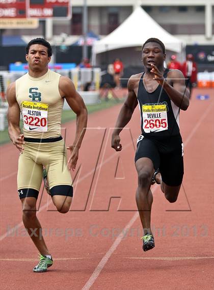 Thumbnail 2 in Arcadia Invitational (100 M Dash) photogallery.