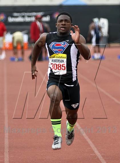 Thumbnail 3 in Arcadia Invitational (100 M Dash) photogallery.